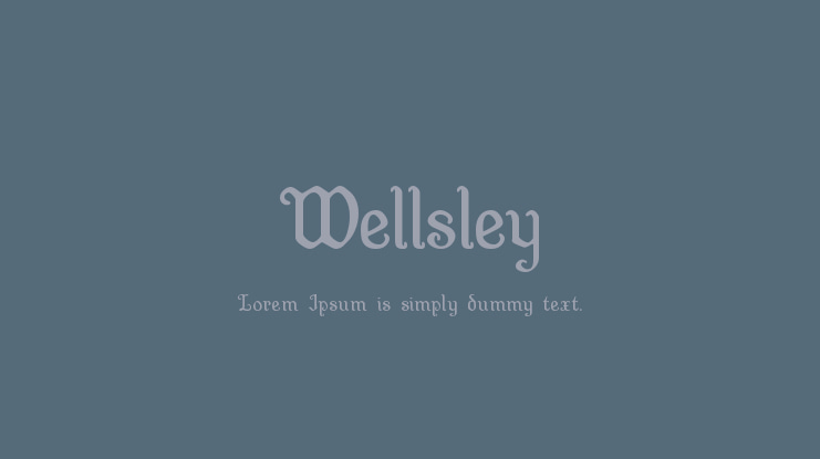 Wellsley Font