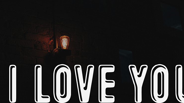 I love you Font