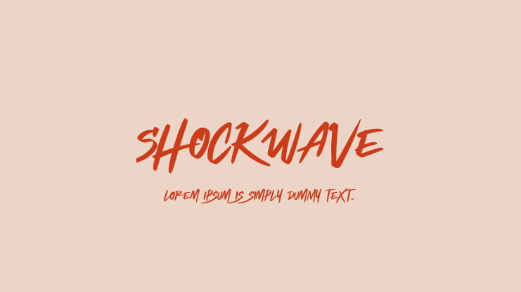 Shockwave Font
