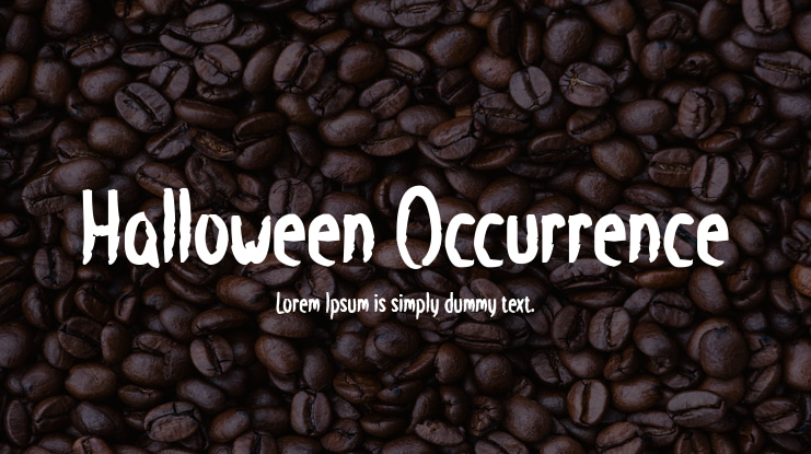 Halloween Occurrence Font