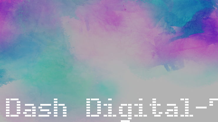 Dash Digital-7 Font