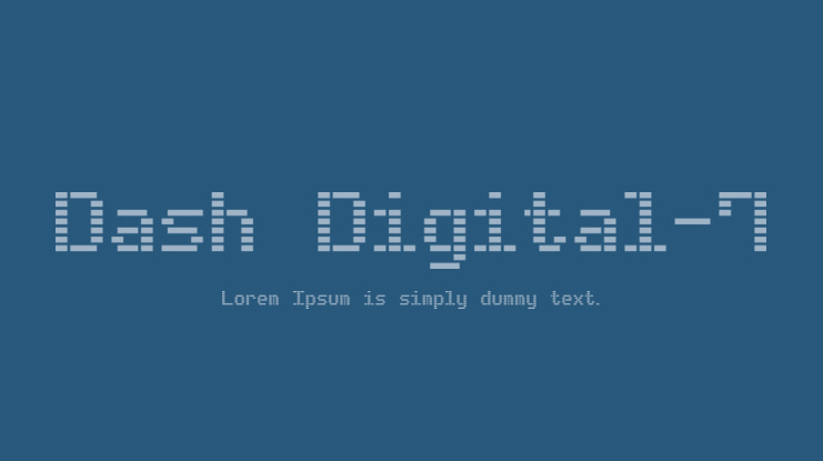 Dash Digital-7 Font