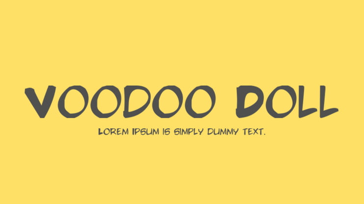 Voodoo Doll Font