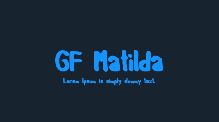 GF Matilda Font Family