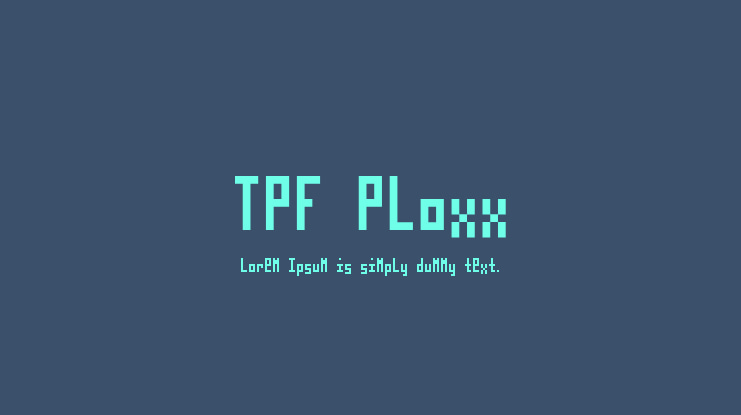 TPF Ploxx Font