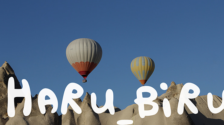 HARU_BIRU Font