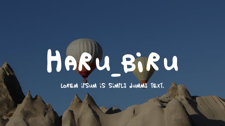 HARU_BIRU Font