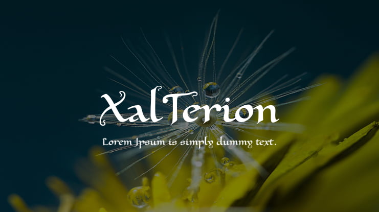 XalTerion Font