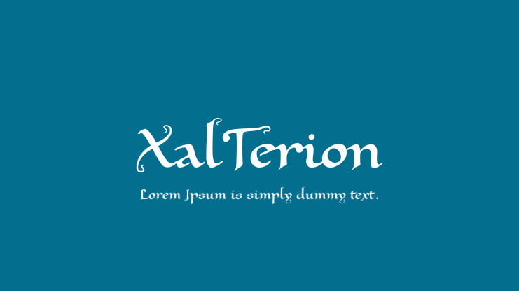 XalTerion Font