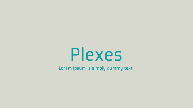 Plexes Font Family