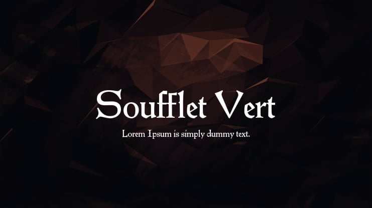 Soufflet Vert Font