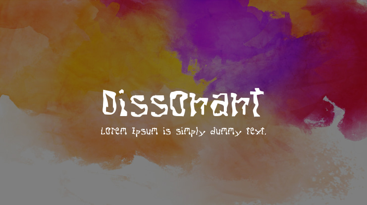 Dissonant Font
