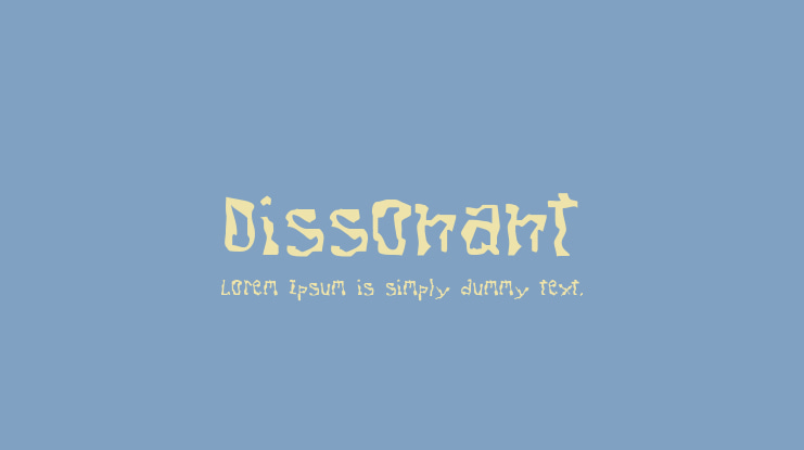 Dissonant Font
