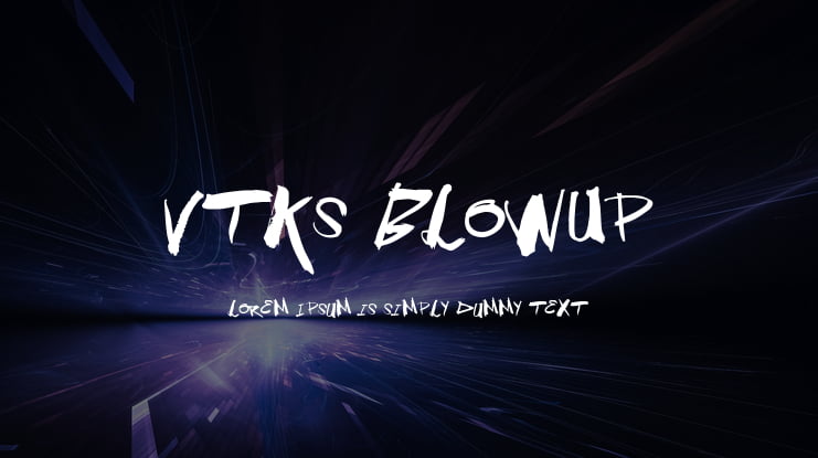 Vtks BlowUp Font