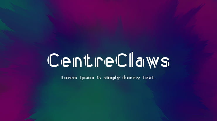 CentreClaws Font Family
