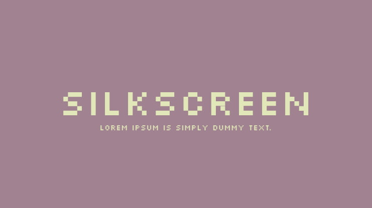 Silkscreen Font Family
