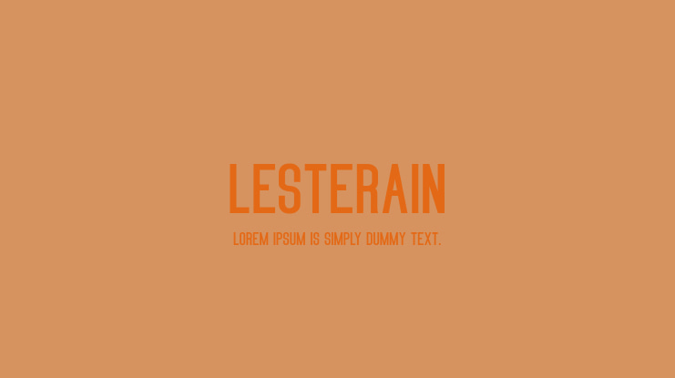 Lesterain Font
