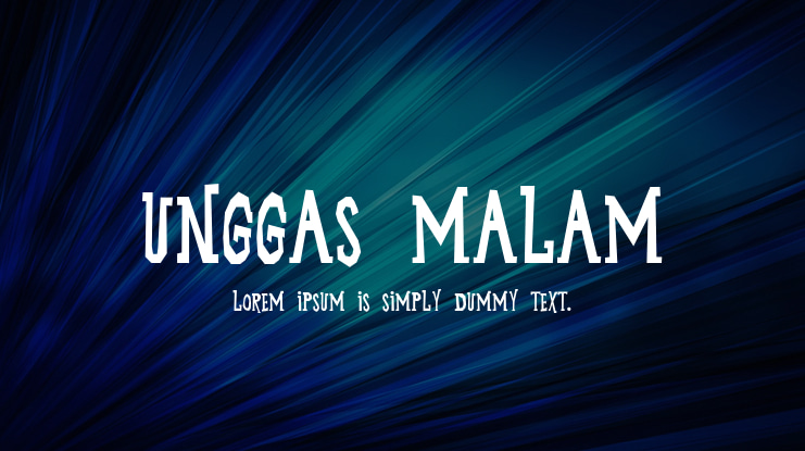 Unggas Malam Font