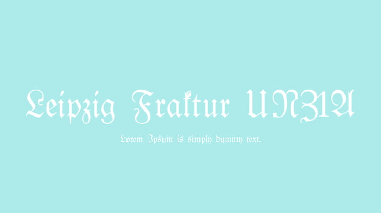 Leipzig Fraktur UNZ1A Font Family