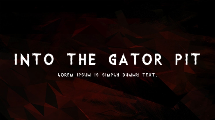 Into the Gator Pit Font