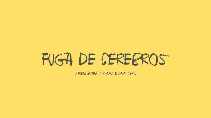 Fuga de cerebros Font