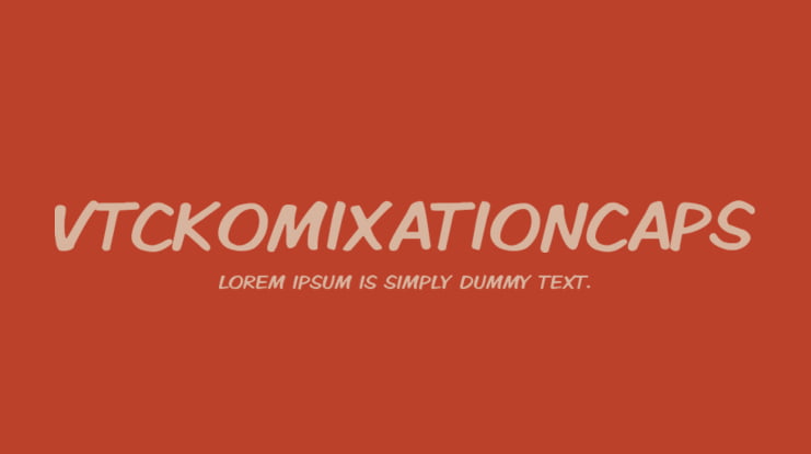 VTCKomixationCaps Font Family