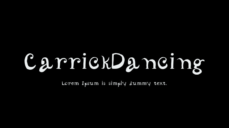 CarrickDancing Font