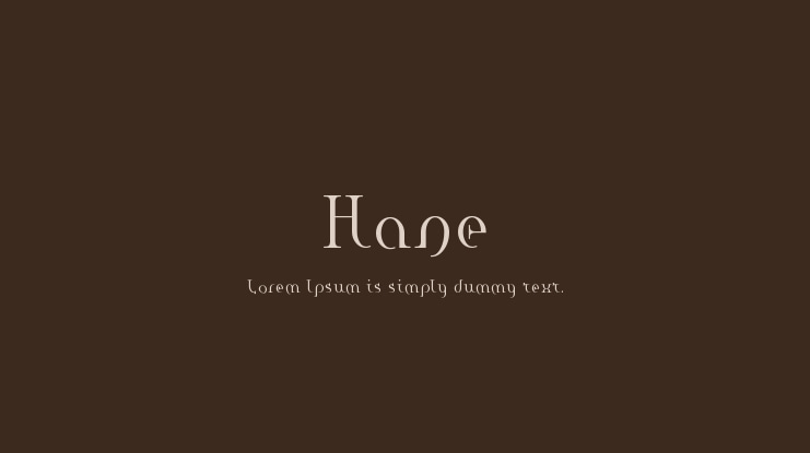 Hane Font