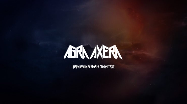 Agra Axera Font