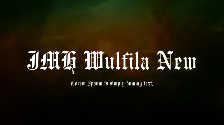 JMH Wulfila New Font Family