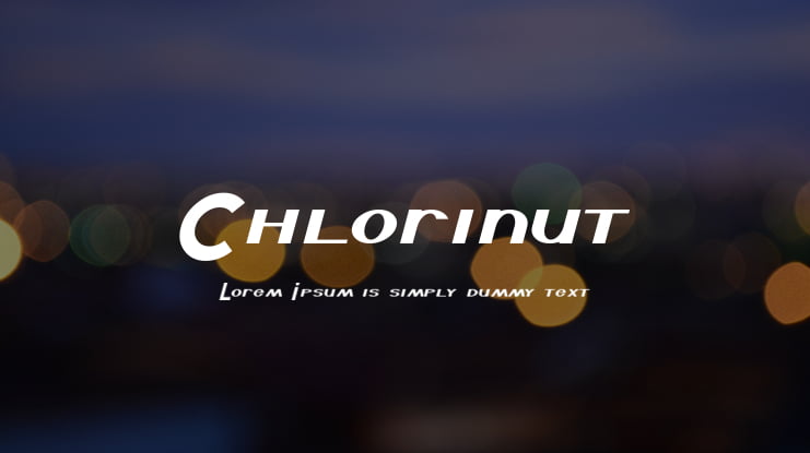 Chlorinut Font