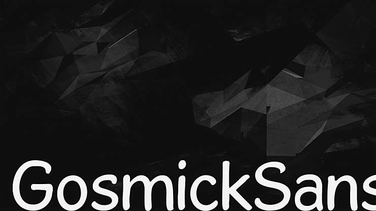 GosmickSans Font Family