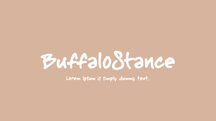 BuffaloStance Font
