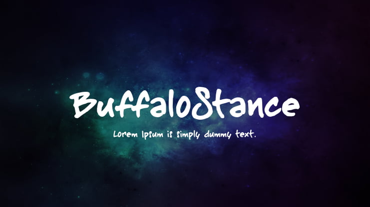 BuffaloStance Font