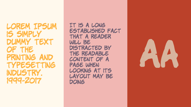 VTC StressedHand Font