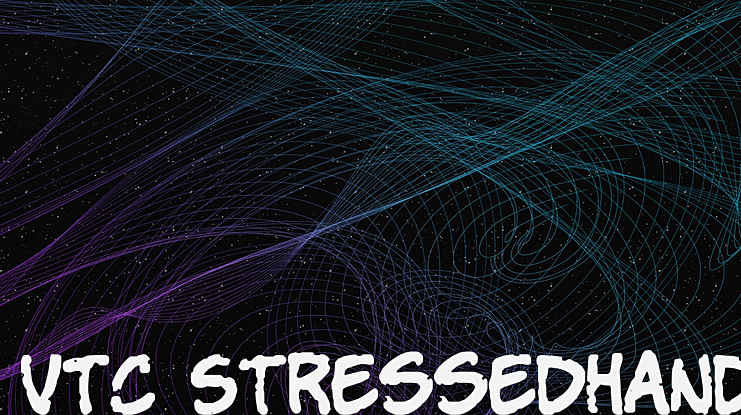 VTC StressedHand Font