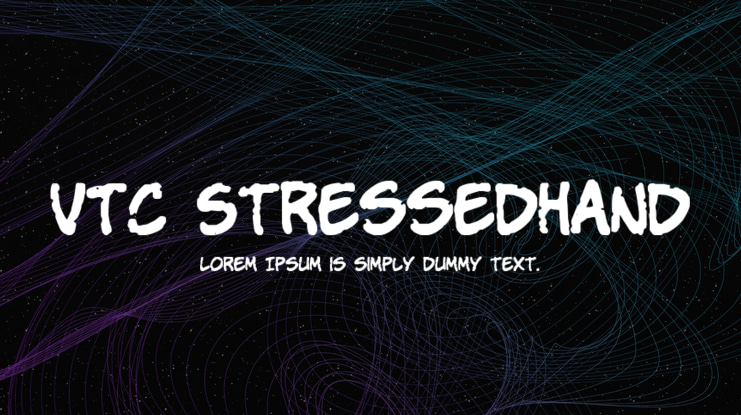VTC StressedHand Font