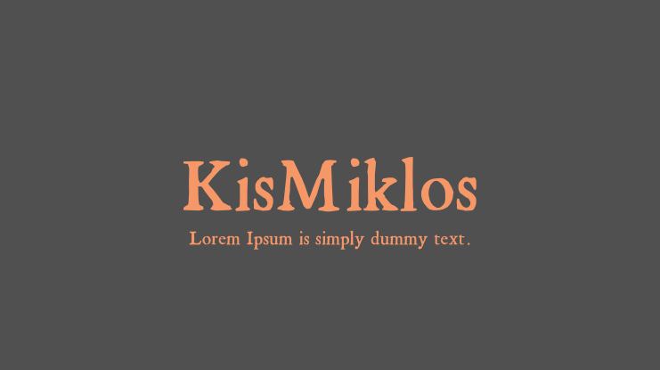 KisMiklos Font