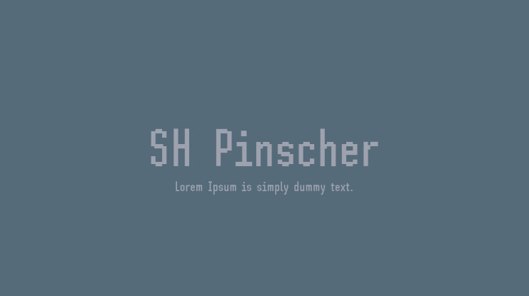 SH Pinscher Font
