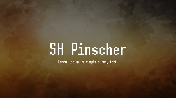 SH Pinscher Font
