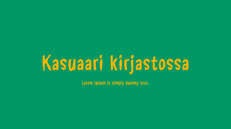 Kasuaari kirjastossa Font
