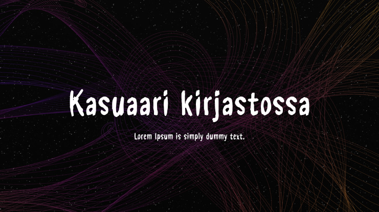 Kasuaari kirjastossa Font