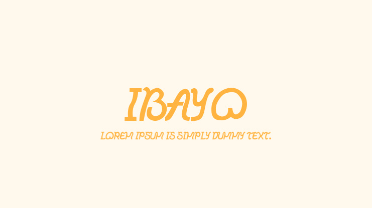 IBAYO Font