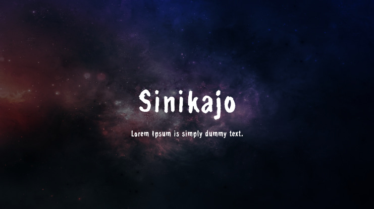 Sinikajo Font