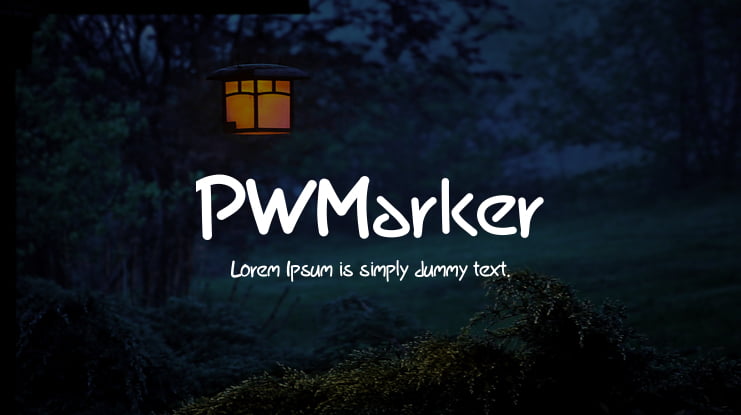 PWMarker Font