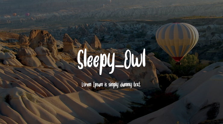 Sleepy_Owl Font