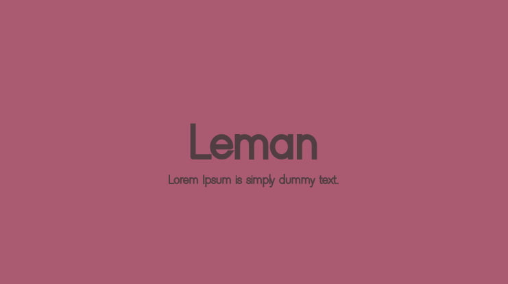 Leman Font
