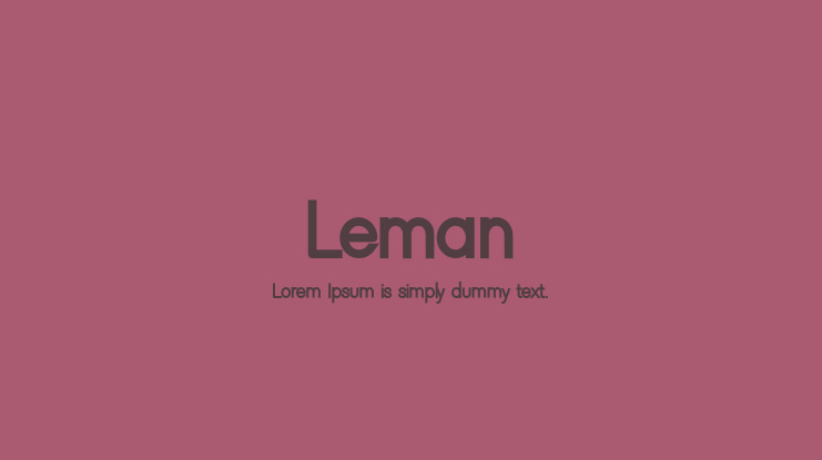 Leman Font