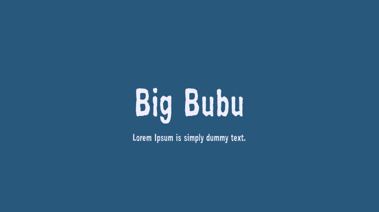 Big Bubu Font