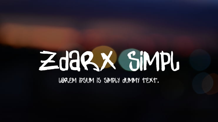 Zdarx Simpl Font